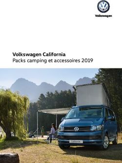 Volkswagen California - Packs camping et accessoires 2019