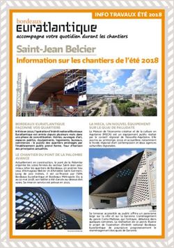Saint-Jean Belcier Information sur les chantiers de l'été 2018 - Blog des Travaux Euratlantique