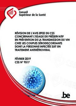 R&Eacute;VISION DE L'AVIS 8902 DU CSS CONCERNANT L'USAGE DU PR&Eacute;SERVATIF EN PR&Eacute;VENTION DE LA TRANSMISSION DU VIH CHEZ LES COUPLES S&Eacute;RODISCORDANTS DONT LA ...
