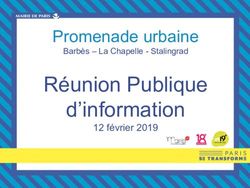 Réunion Publique d'information - Promenade urbaine Barbès - La Chapelle - Stalingrad