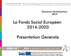 Le Fonds Social Européen 2014-2020 Présentation Générale - Conseil Départemental de l'Allier