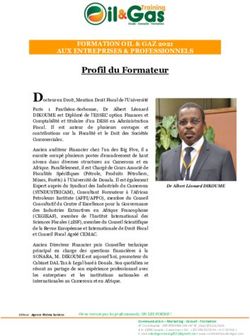 Profil du Formateur FORMATION OIL & GAZ 2021 AUX ENTREPRISES & PROFESSIONNELS - Business & Finance International