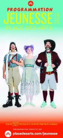 JEUNESSE 19 2O PROGRAMMATION - Place des Arts