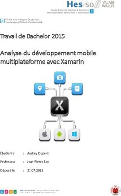 Travail de Bachelor 2015 Analyse du développement mobile multiplateforme avec Xamarin - Core