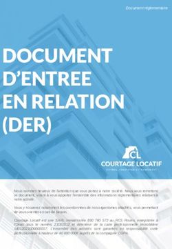 DOCUMENT D'ENTREE EN RELATION (DER) - Courtage locatif