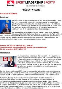 PRÉSENTATEURS - Coaching Association of Canada