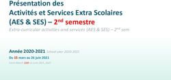 Présentation des Activités et Services Extra Scolaires (AES & SES) - 2nd semestre - Extra-curricular activities and services (AES & SES) - 2nd sem