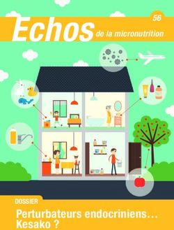 Echos de la micronutrition - Perturbateurs endocriniens Kesako ? DOSSIER - IEDM