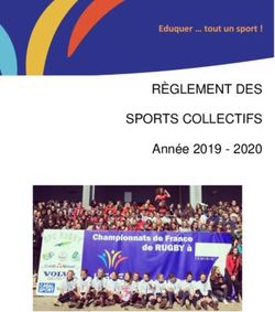 RÈGLEMENT DES SPORTS COLLECTIFS - Année 2019 2020 - Ugsel