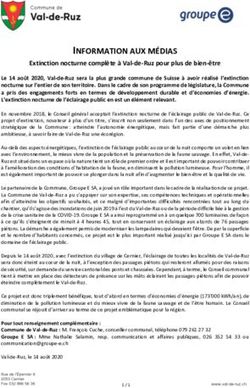 INFORMATION AUX M&Eacute;DIAS - Extinction nocturne compl&egrave;te &agrave; Val-de-Ruz pour plus de bien-&ecirc;tre - Projet Val-de-Nuit