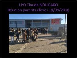 LPO Claude NOUGARO Réunion parents élèves 18/09/2018