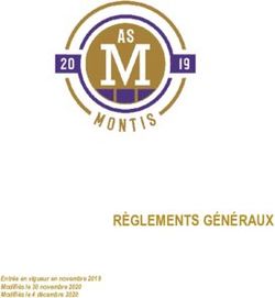 RÈGLEMENTS GÉNÉRAUX - AS Montis