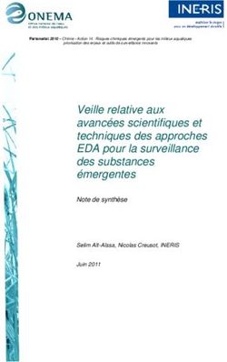 Veille relative aux avanc&eacute;es scientifiques et techniques des approches EDA pour la surveillance des substances &eacute;mergentes