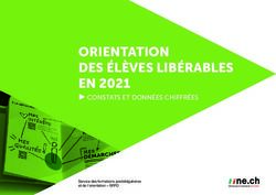 ORIENTATION DES &Eacute;L&Egrave;VES LIB&Eacute;RABLES EN 2021 - CONSTATS ET DONN&Eacute;ES CHIFFR&Eacute;ES - NE.ch