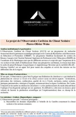 Le projet de l'Observatoire Carib&eacute;en du Climat Scolaire Pierre-Olivier Weiss