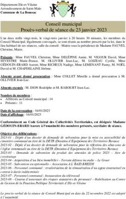 Conseil municipal Proc&egrave;s-verbal de s&eacute;ance du 23 janvier 2023