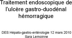 Traitement endoscopique de l'ulcère gastro-duodénal hémorragique - DES Hépato-gastro-entérologie 12 mars 2010 Sara Lemoinne