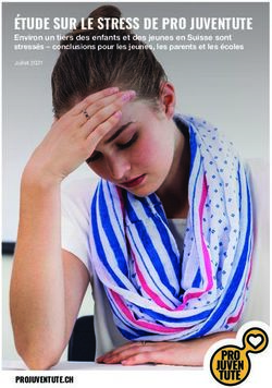 ÉTUDE SUR LE STRESS DE PRO JUVENTUTE - PROJUVENTUTE.CH - Environ un tiers des enfants et des jeunes en Suisse sont stressés - conclusions pour les ...