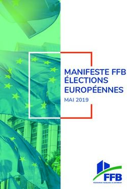 MANIFESTE FFB ÉLECTIONS EUROPÉENNES - MAI 2019 - FFB Grand Paris