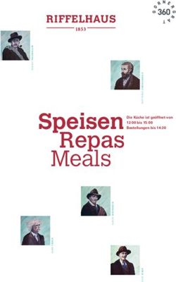 Speisen Repas Meals - Riffelhaus 1853