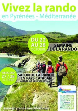 DU 22 AU 28 OCTOBRE SEMAINE DE LA RANDO - Communaut&eacute; de communes Alb&egrave;res