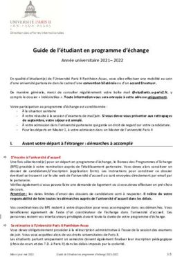 Guide de l'étudiant en programme d'échange - Université ...