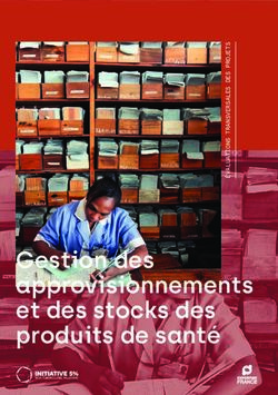 Gestion des approvisionnements et des stocks des produits de santé - Initiative 5%