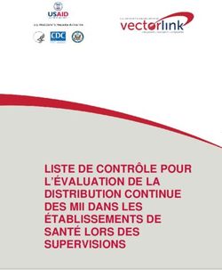 LISTE DE CONTR&Ocirc;LE POUR L'&Eacute;VALUATION DE LA DISTRIBUTION CONTINUE DES MII DANS LES &Eacute;TABLISSEMENTS DE SANT&Eacute; LORS DES SUPERVISIONS