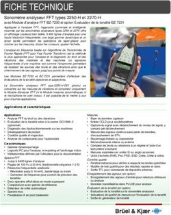FICHE TECHNIQUE Sonomètre analyseur FFT types 2250-H et 2270-H