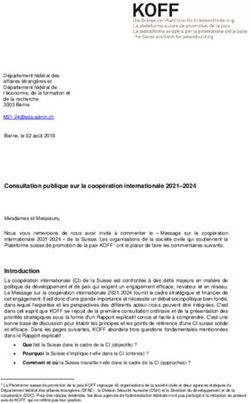 Consultation publique sur la coopération internationale 2021-2024