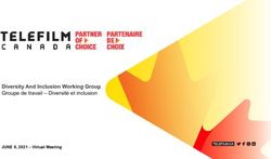 Diversity And Inclusion Working Group - Groupe de travail - Diversité et inclusion
