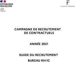 CAMPAGNE DE RECRUTEMENT DE CONTRACTUELS ANNÉE 2021 GUIDE DU RECRUTEMENT BUREAU RH-1C