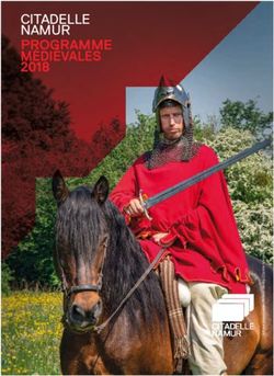 CITADELLE NAMUR PROGRAMME MÉDIÉVALES 2018 - Citadelle de Namur