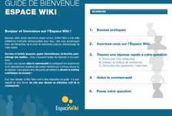GUIDE DE BIENVENUE ESPACE WIKI