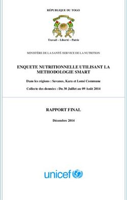 ENQUETE NUTRITIONNELLE UTILISANT LA METHODOLOGIE SMART