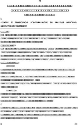 L'ESSENTIEL &Agrave; CONNA&Icirc;TRE EN &Eacute;CHOGRAPHIE MUSCULO-SQUELETTIQUE P&Eacute;DIATRIQUE - L'essentiel &agrave; conna&icirc;tre en ...