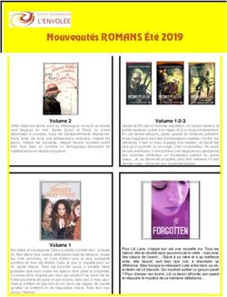 Nouveautés ROMANS Été 2019