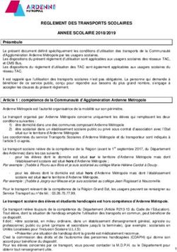 REGLEMENT DES TRANSPORTS SCOLAIRES ANNEE SCOLAIRE 2018/2019 - BUS TAC