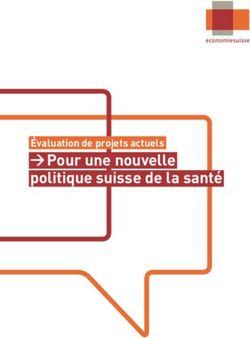 Pour une nouvelle politique suisse de la santé - Évaluation de projets actuels