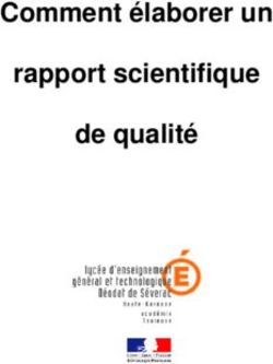 Comment élaborer un rapport scientifique de qualité - Borde ...