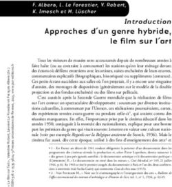 Introduction Approches d'un genre hybride, le film sur l'art - Presses Universitaires de Rennes