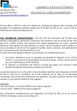 LOGEMENTS POUR LES ÉTUDIANTS