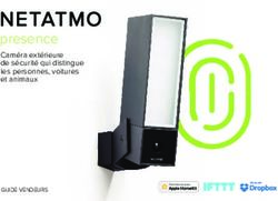 Presence Caméra extérieure de sécurité qui distingue les personnes, voitures et animaux