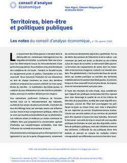 Territoires, bien-être et politiques publiques - Conseil d'analyse ...