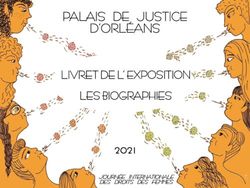 2021 PALAIS DE JUSTICE D'ORL&Eacute;ANS LIVRET DE L' EXPOSITION LES BIOGRAPHIES