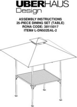 ASSEMBLY INSTRUCTIONS 25-PIECE DINING SET (TABLE) RONA CODE: 38115017 ITEM# L-DN502SAL-2