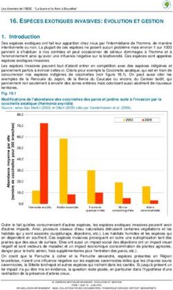 ESPÈCES EXOTIQUES INVASIVES: ÉVOLUTION ET GESTION - Environnement.Brussels