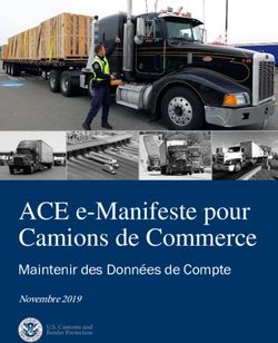 ACE e-Manifeste pour Camions de Commerce - Maintenir des Données de Compte Novembre 2019 - CBP