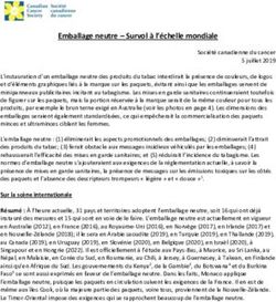 Emballage neutre - Survol à l'échelle mondiale