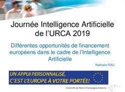 Journ&eacute;e Intelligence Artificielle de l'URCA 2019 - Diff&eacute;rentes opportunit&eacute;s de financement europ&eacute;ens dans le cadre de l'Intelligence Artificielle